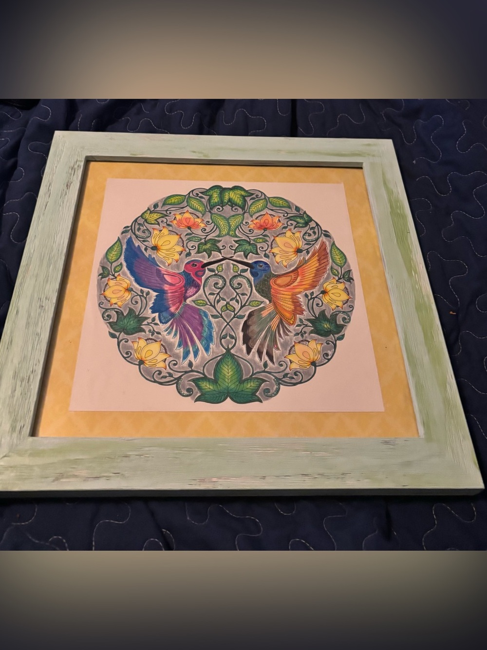New! Humming Bird Wall Art 14.5”x14.5”
